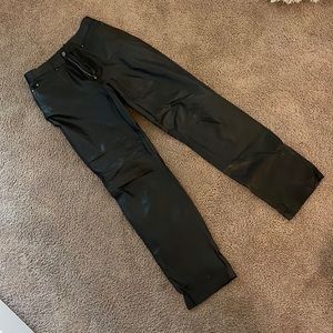 Vintage black leather pants